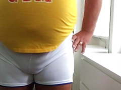 Playng with Daddy big hot bulge !