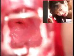 Asian CERVICAL Orgasm Contractions w Speculum Cam
