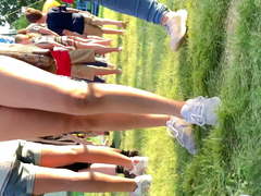 Cheeky Shortshorts upshorts see thru shorts legs and feet