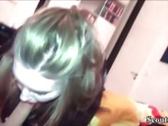 German Boy Flash Dick to School Friend and Seduce her Fuck