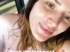 Bella Thorne Rides In A Bikini