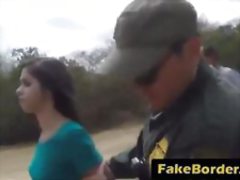 Pale Vixen With Firm Round Butt Gets Pussy Banged By Border Patrol Agent