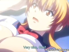 Tight hentai pussy ripped apart by many cocks